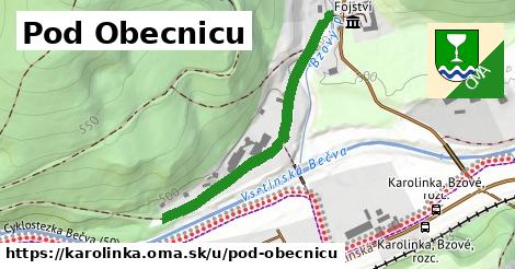 Pod Obecnicu, Karolinka