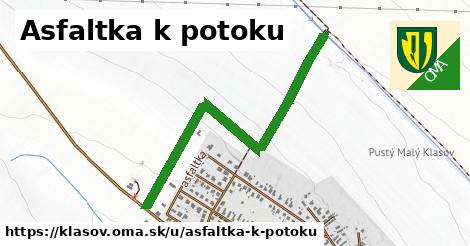 Asfaltka k potoku, Klasov