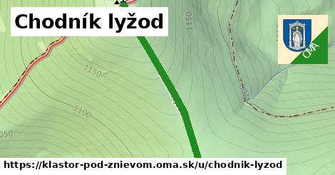 ilustrácia k Chodník lyžod, Kláštor pod Znievom - 425 m