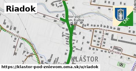 Riadok, Kláštor pod Znievom