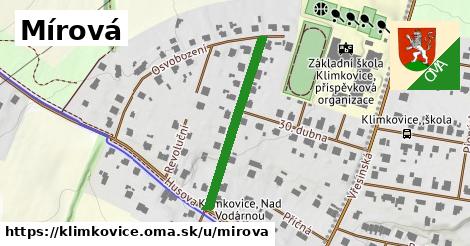 Mírová, Klimkovice