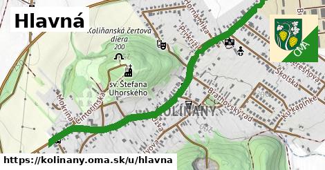 ilustrácia k Hlavná, Kolíňany - 1,30 km