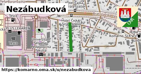 Nezábudková, Komárno