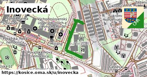 ilustrácia k Inovecká, Košice - 313 m