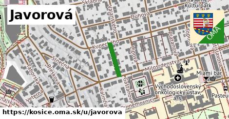 Javorová, Košice