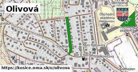 Olivová, Košice