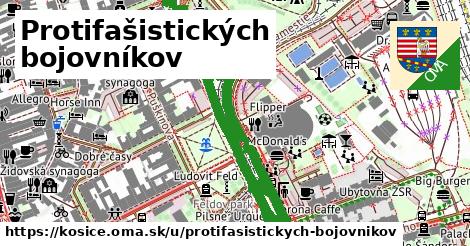 ilustrácia k Protifašistických bojovníkov, Košice - 1,02 km
