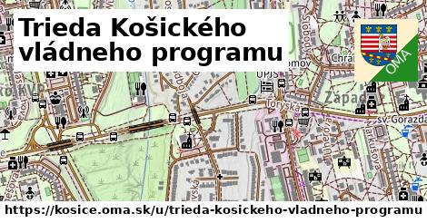 Trieda Košického vládneho programu, Košice