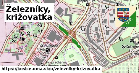 ilustrácia k Železníky, križovatka, Košice - 123 m