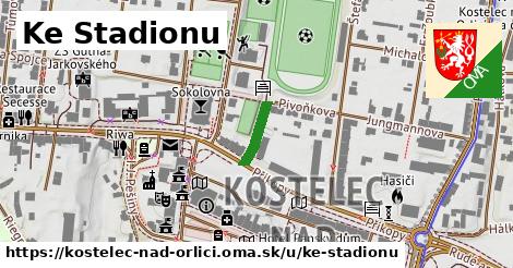 ilustrácia k Ke Stadionu, Kostelec nad Orlicí - 94 m