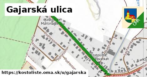 Gajarská ulica, Kostolište