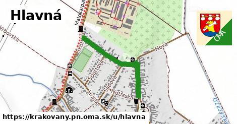 ilustrácia k Hlavná, Krakovany, okres PN - 667 m