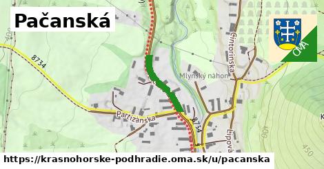 Pačanská, Krásnohorské Podhradie