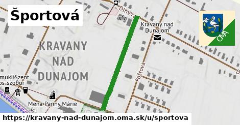 Športová, Kravany nad Dunajom