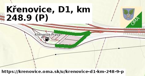 Křenovice, D1, km 248.9 (P), Křenovice