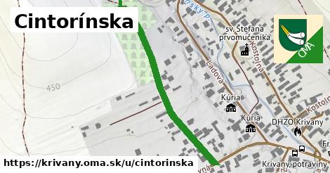 Cintorínska, Krivany