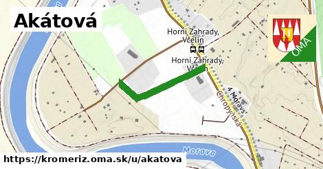 ilustrácia k Akátová, Kroměříž - 223 m