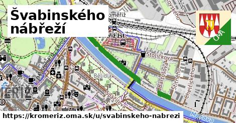 ilustrácia k Švabinského nábřeží, Kroměříž - 601 m