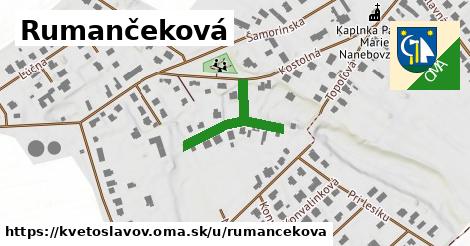 Rumančeková, Kvetoslavov