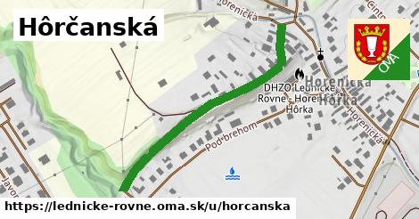 Hôrčanská, Lednické Rovne