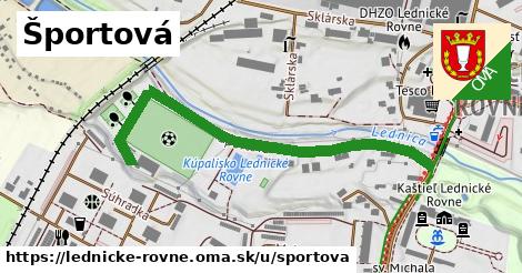 ilustrácia k Športová, Lednické Rovne - 550 m