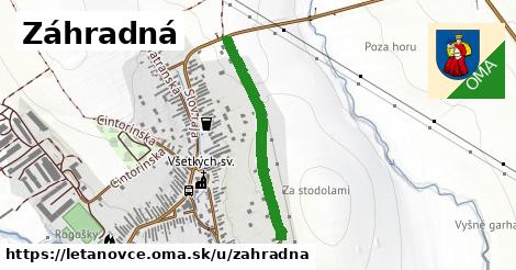ilustrácia k Záhradná, Letanovce - 611 m