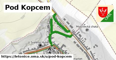 ilustrácia k Pod Kopcem, Letonice - 492 m
