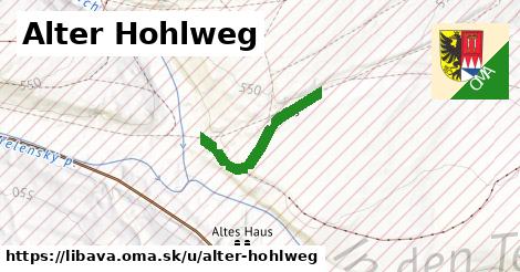 Alter Hohlweg, Libavá