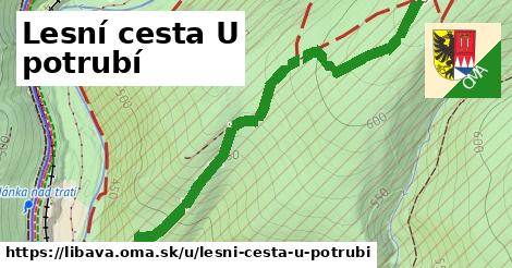 ilustrácia k Lesní cesta U potrubí, Libavá - 1,48 km