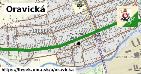 ilustrácia k Oravická, Liesek - 2,3 km