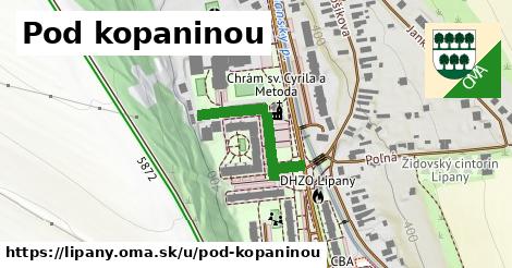 ilustrácia k Pod kopaninou, Lipany - 244 m