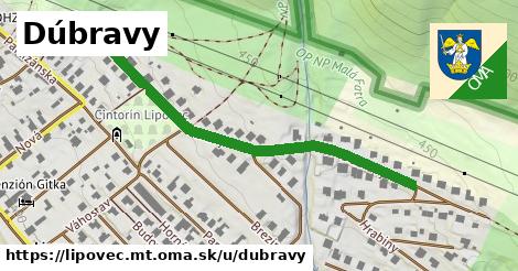 ilustrácia k Dúbravy, Lipovec, okres MT - 495 m