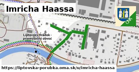 Imricha Haassa, Liptovská Porúbka