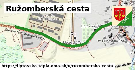 ilustrácia k Ružomberská cesta, Liptovská Teplá - 631 m