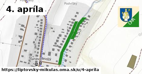 ilustrácia k Nábrežie 4. apríla, Liptovský Mikuláš - 0,92 km