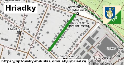 Hriadky, Liptovský Mikuláš