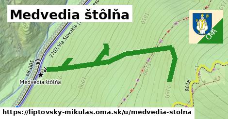 Medvedia štôlňa, Liptovský Mikuláš