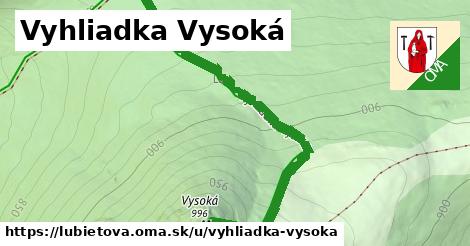 ilustrácia k Vyhliadka Vysoká, Ľubietová - 648 m