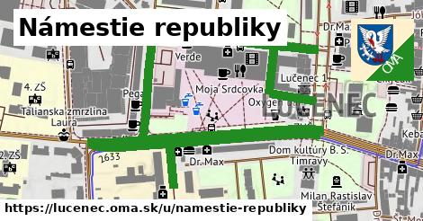 Námestie republiky, Lučenec