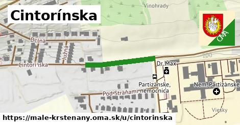 Cintorínska, Malé Kršteňany