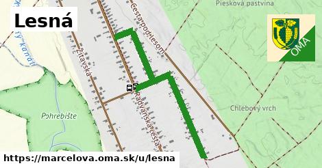 ilustrácia k Lesná, Marcelová - 0,94 km