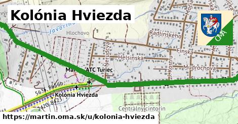 ilustrácia k Kolónia Hviezda, Martin - 2,3 km