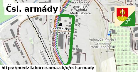 Čsl. armády, Medzilaborce