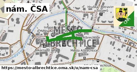 nám. ČSA, Město Albrechtice