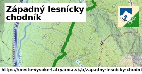 ilustrácia k Západný lesnícky chodník, mesto Vysoké Tatry - 4,2 km