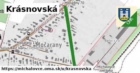 Krásnovská, Michalovce