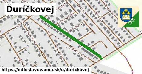 Ďuríčkovej, Miloslavov