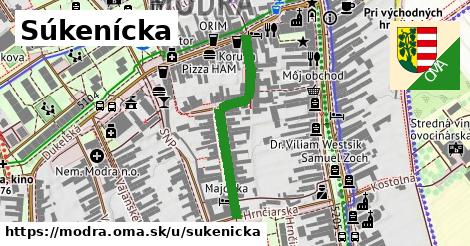 Súkenícka, Modra