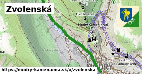 ilustrácia k Zvolenská, Modrý Kameň - 1,01 km