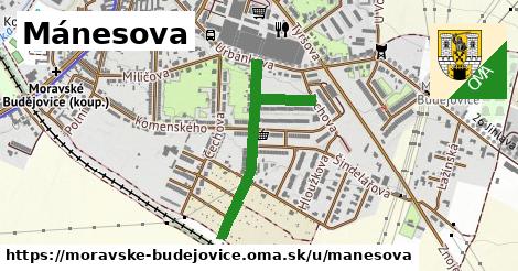 ilustrácia k Mánesova, Moravské Budějovice - 695 m